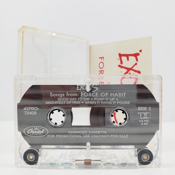 Exodus Songs From Force Habit Promo Cassette Tape Thrash Metal VTG 1992 Tested - Picture 5 of 10